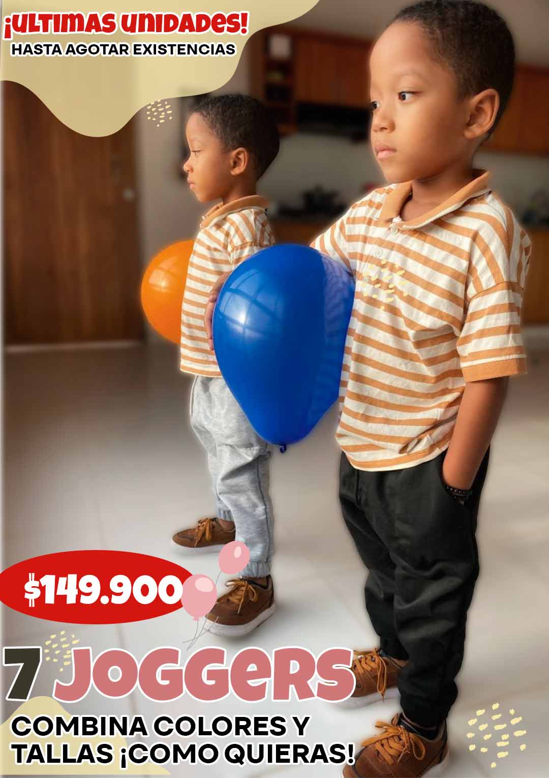 Jogger niños unisex-Pack