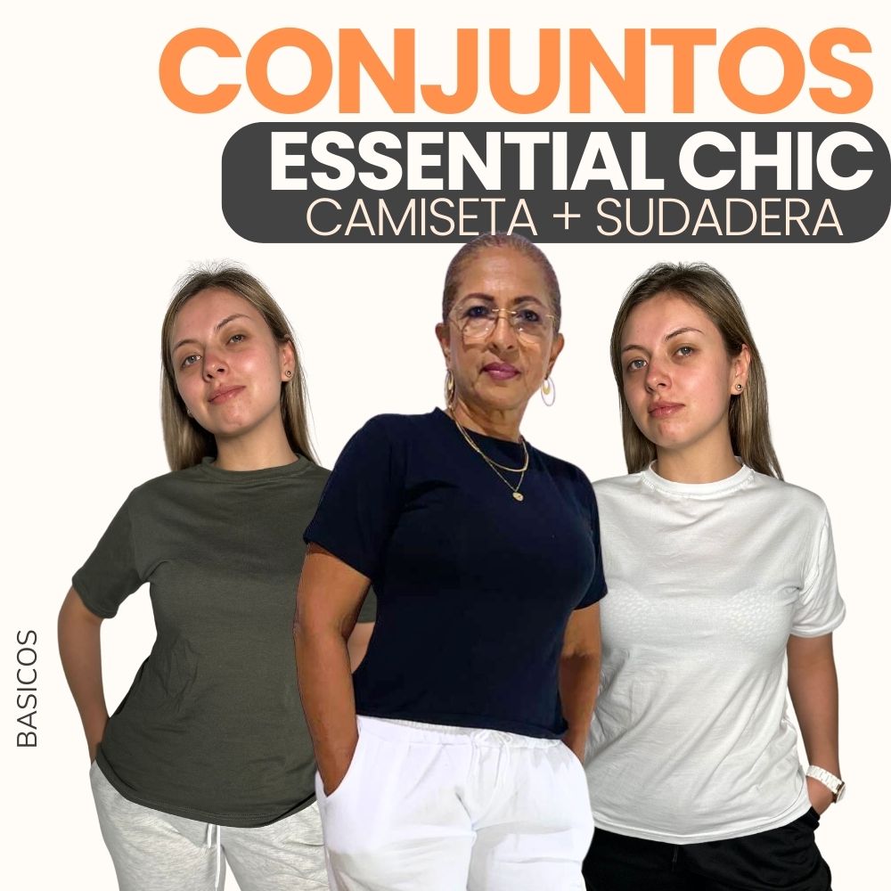 Essential Chic: conjunto camiseta + sudadera