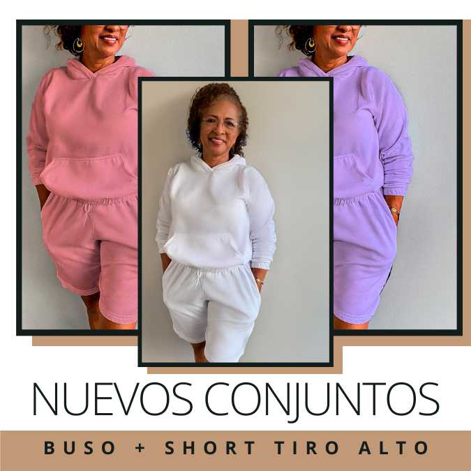 Conjunto Buso + Short Tiro Alto. 50%OFF